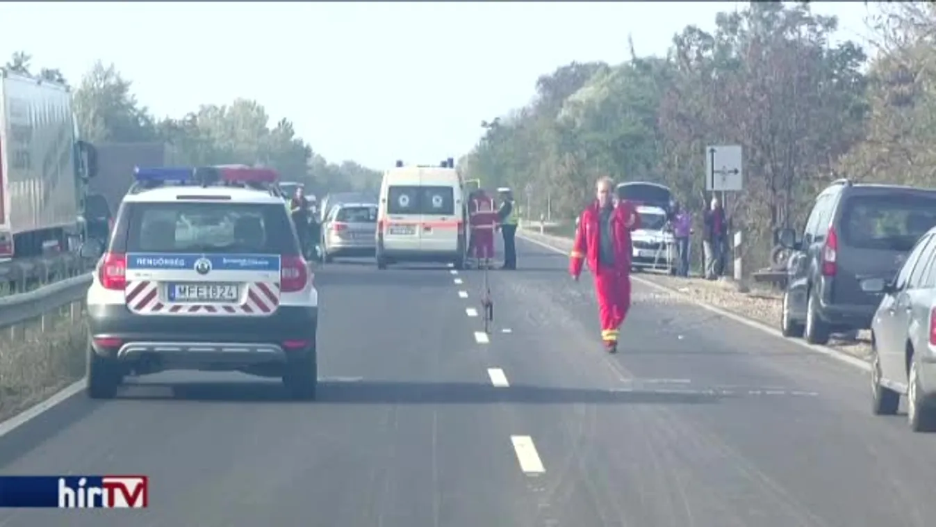Balesetek a 47-es főút egy szakaszán