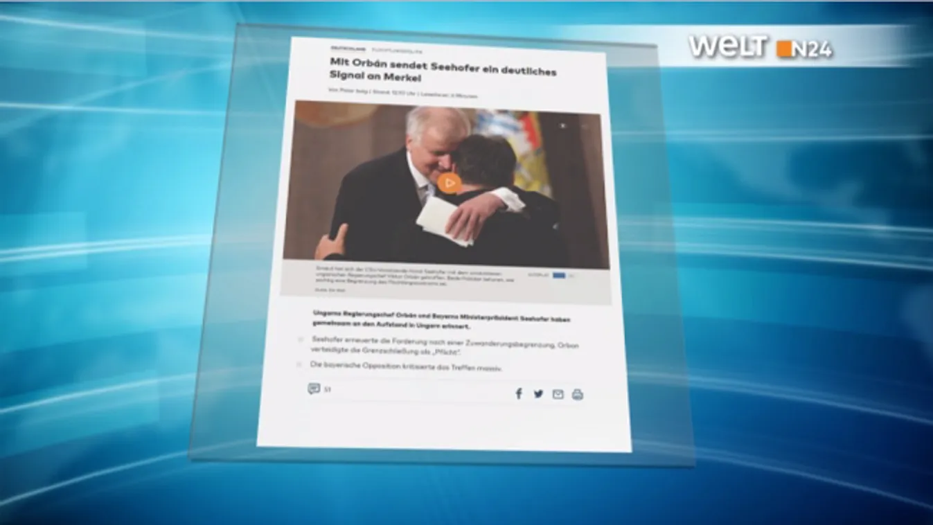 Orbán Viktorral van tele a német sajtó