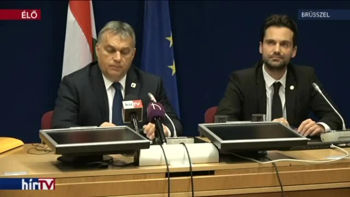 Orbán Viktor sajtótájékoztatója a brüsszeli uniós csúcs után