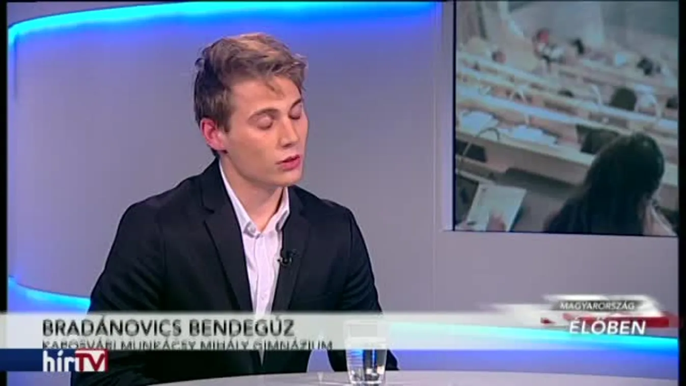 Magyarország élőben – Félbeszakították a Diákparlament kritikus képviselőjét