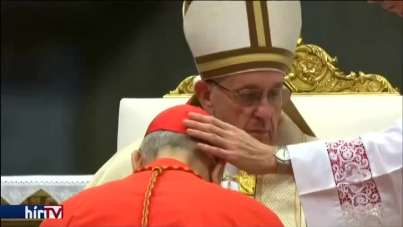 Tizenhét új bíborost avatott fel a pápa