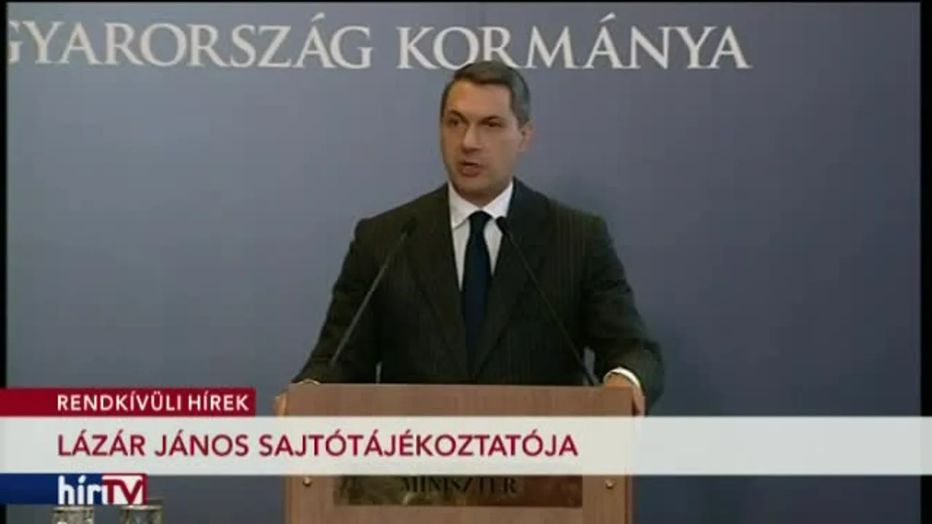Lázár János sajtótájékoztatója (1. rész)