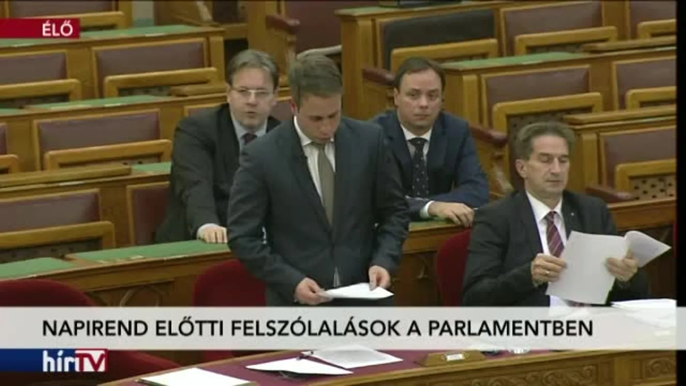 Napirend előtti felszólalások az Országgyűlésben