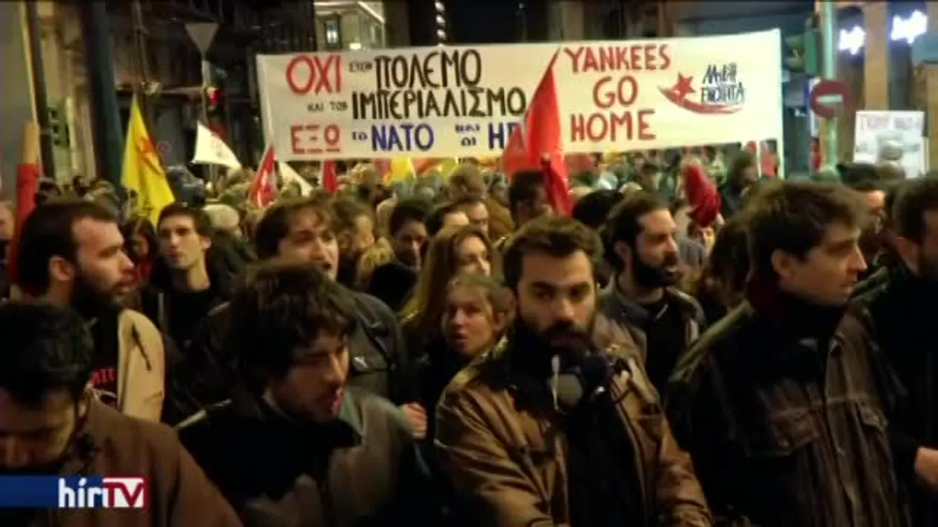 Balhé volt Obama látogatásokor Athénban