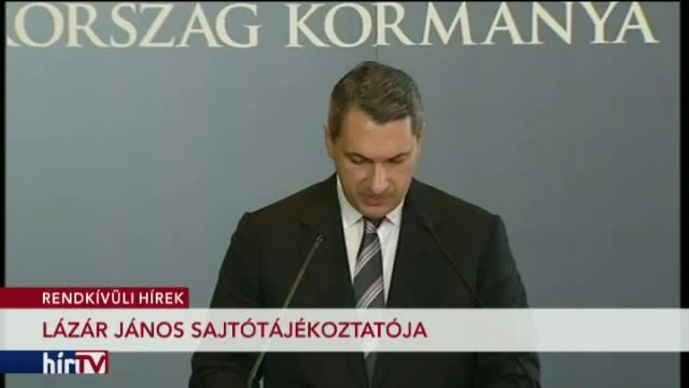 Lázár János sajtótájékoztatója I. rész
