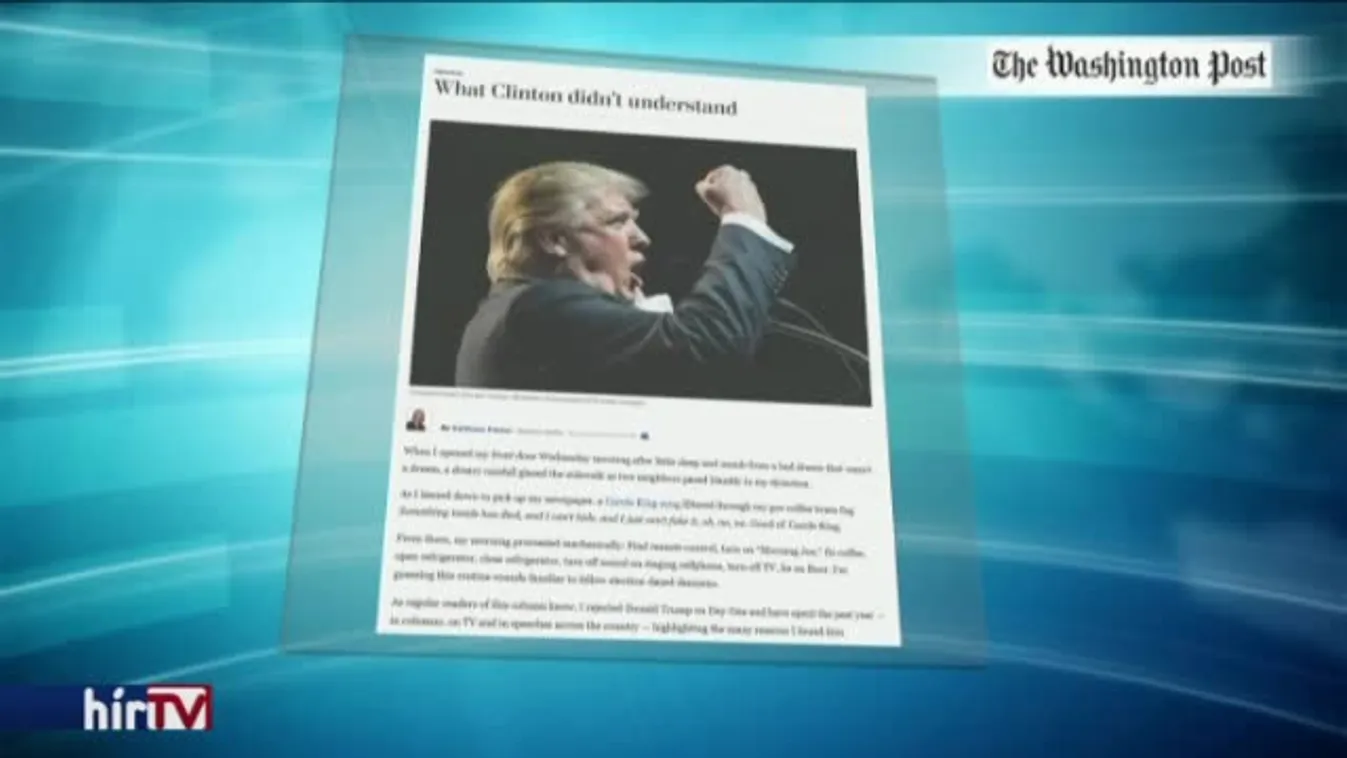 Trump győzelme figyelmeztetés a mainstream médiának