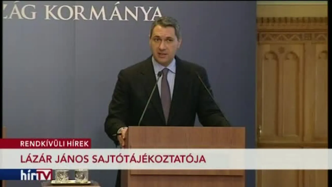 Lázár János sajtótájékoztatója I. rész - 2016.12.01.