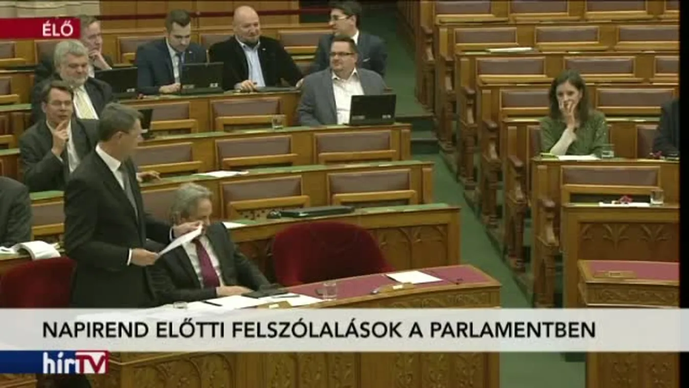 Napirend előtti felszólalások a parlamentben