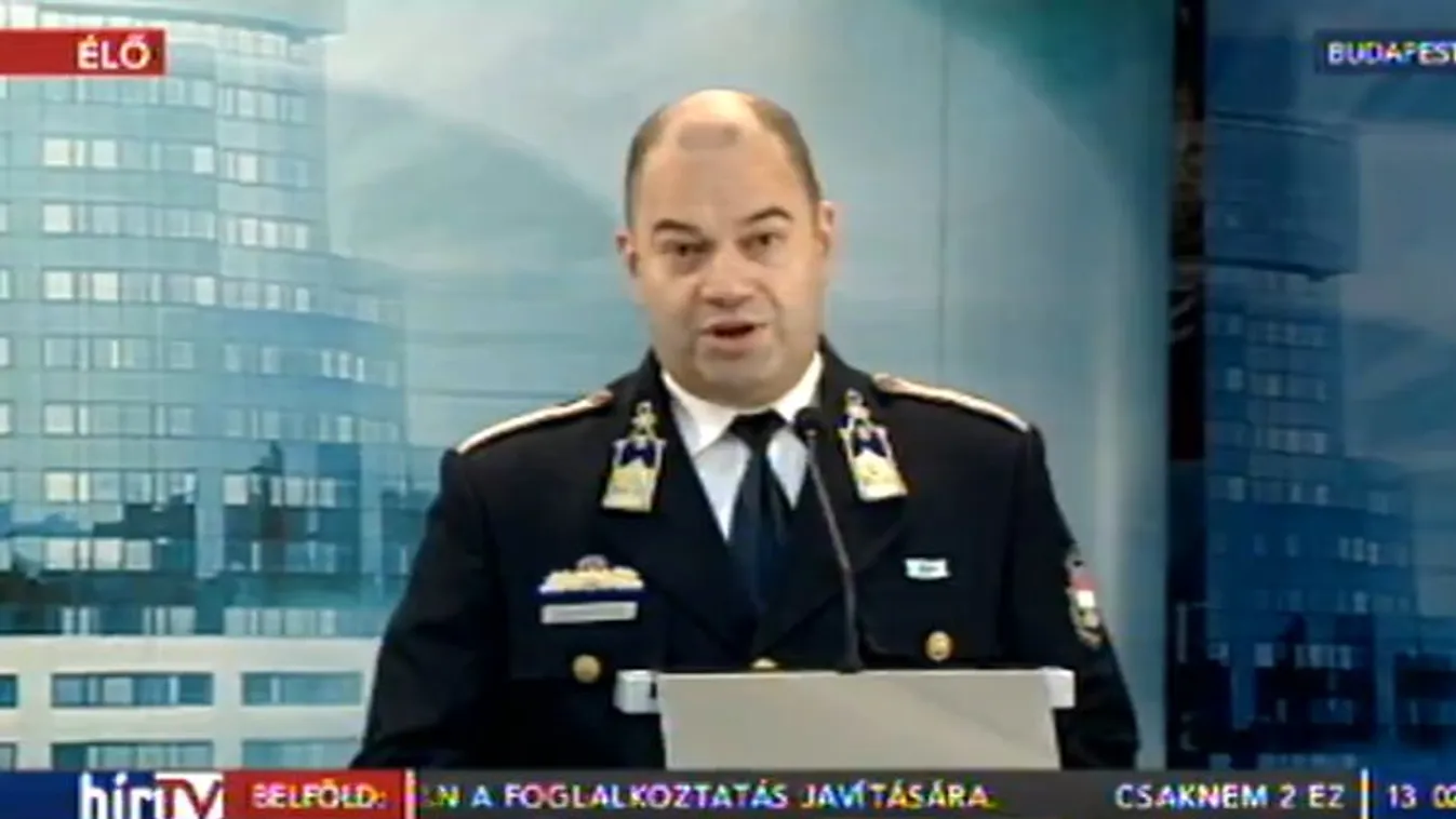 ÉLŐ: Az Országos Rendőr-főkapitányság sajtótájékoztatója