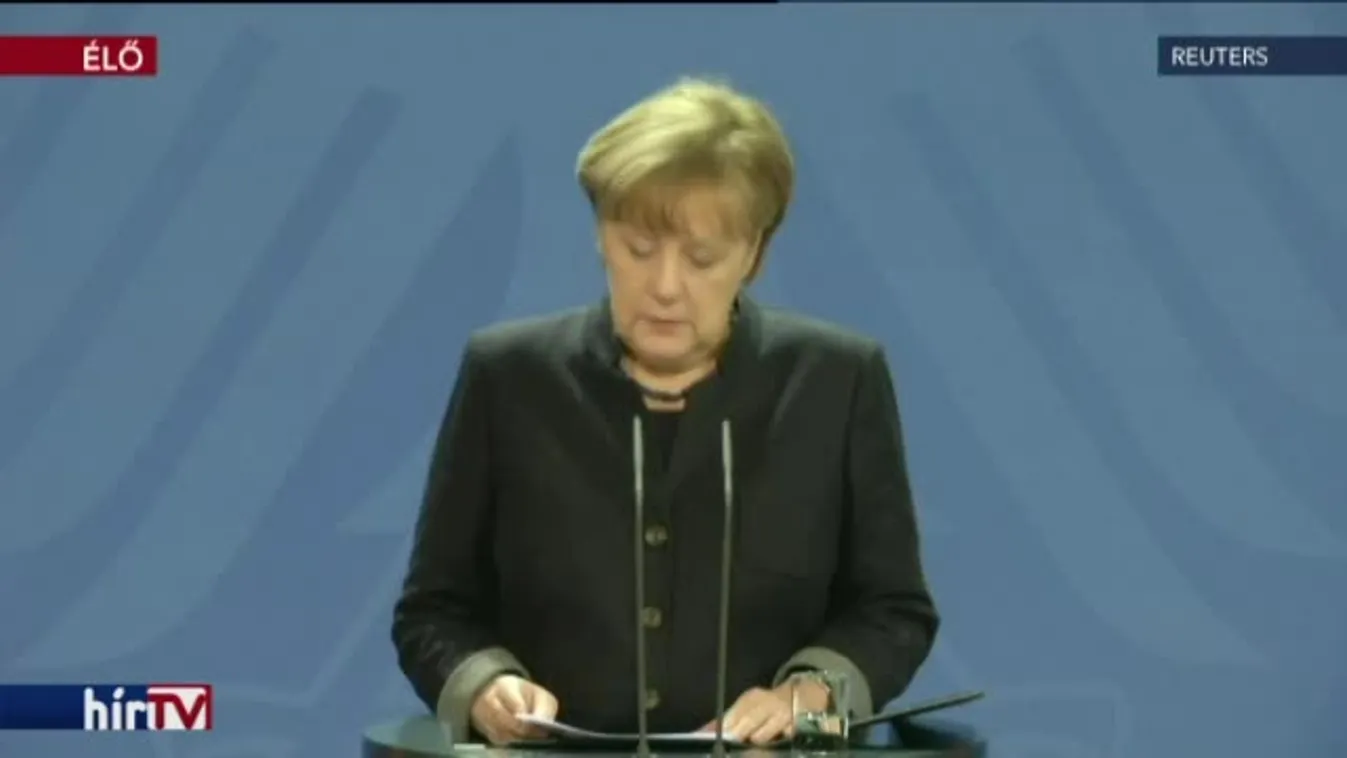 Angela Merkel sajtótájékoztatója