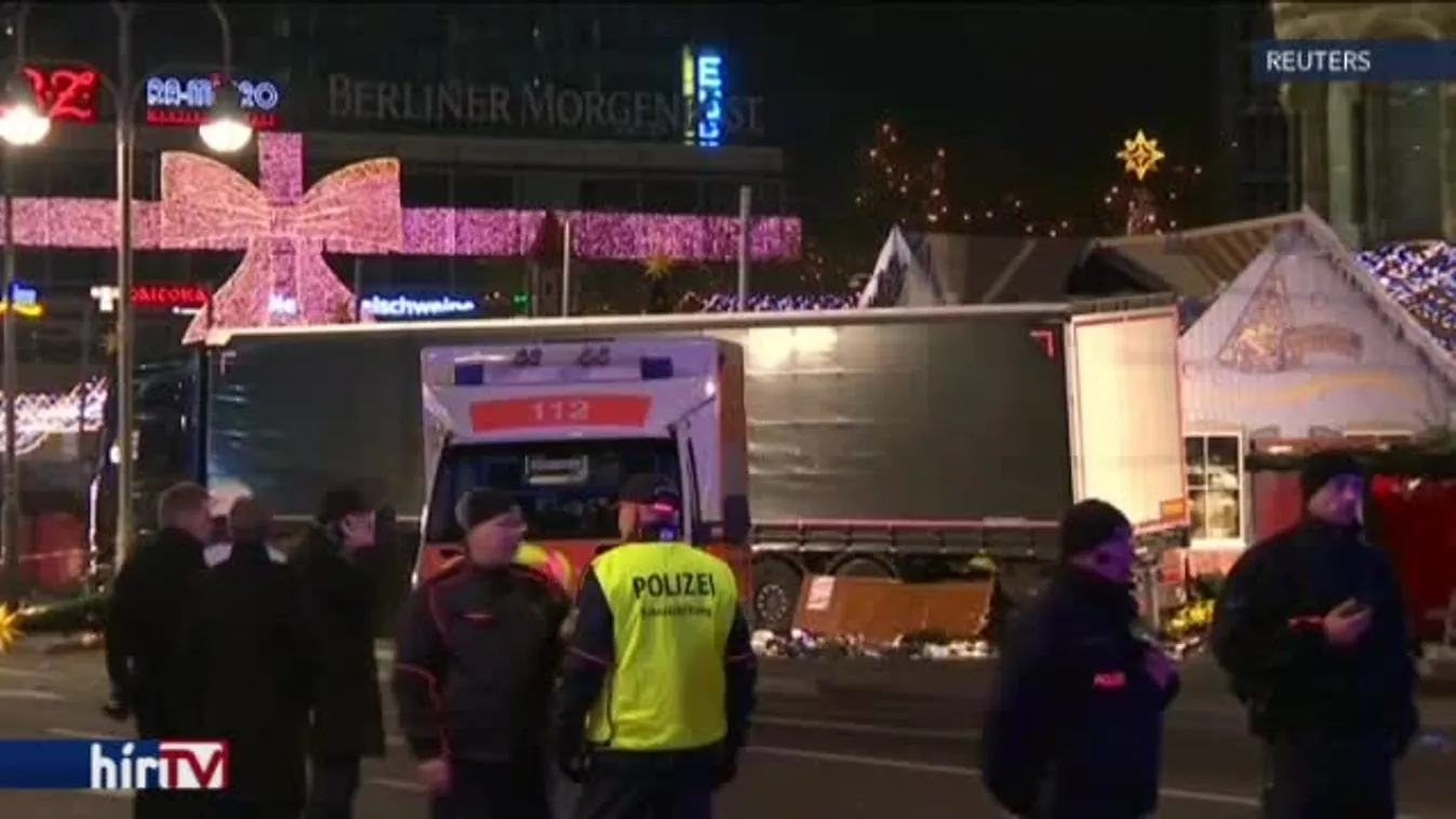 Berlini terrorkamion: még szökésben lehet a tettes