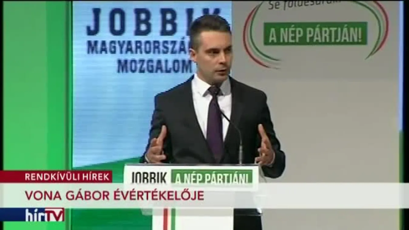 Vona Gábor évértékelő beszéde