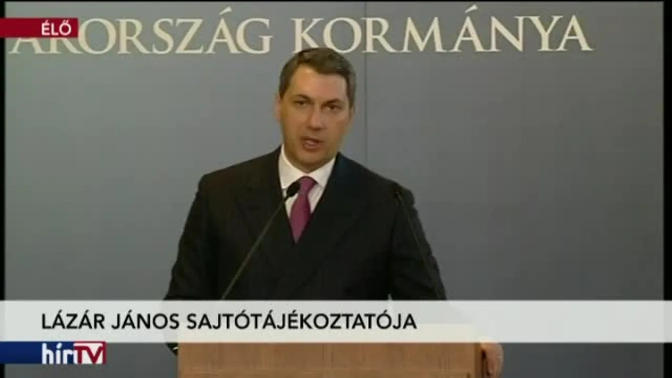 Lázár János kancelláriaminiszter sajtótájékoztatója – 2. rész