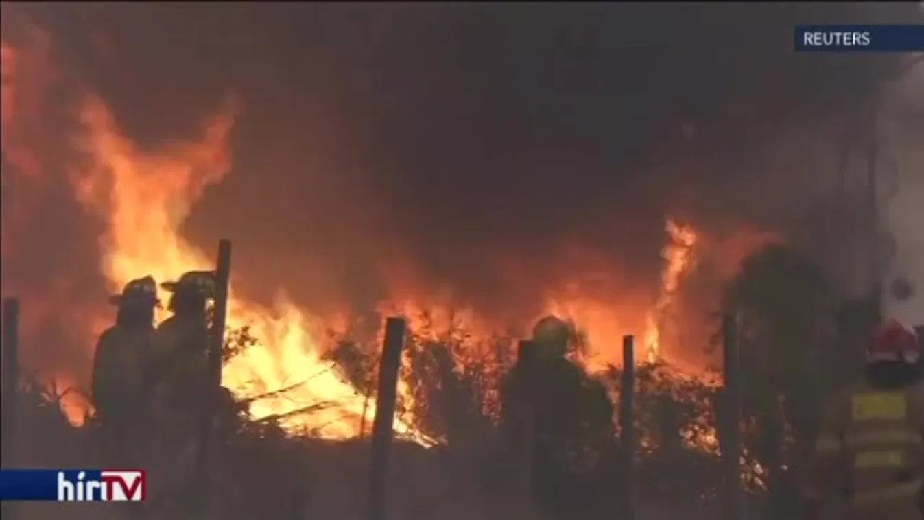 Évtizedek óta nem látott erdőtűz pusztít Chilében
