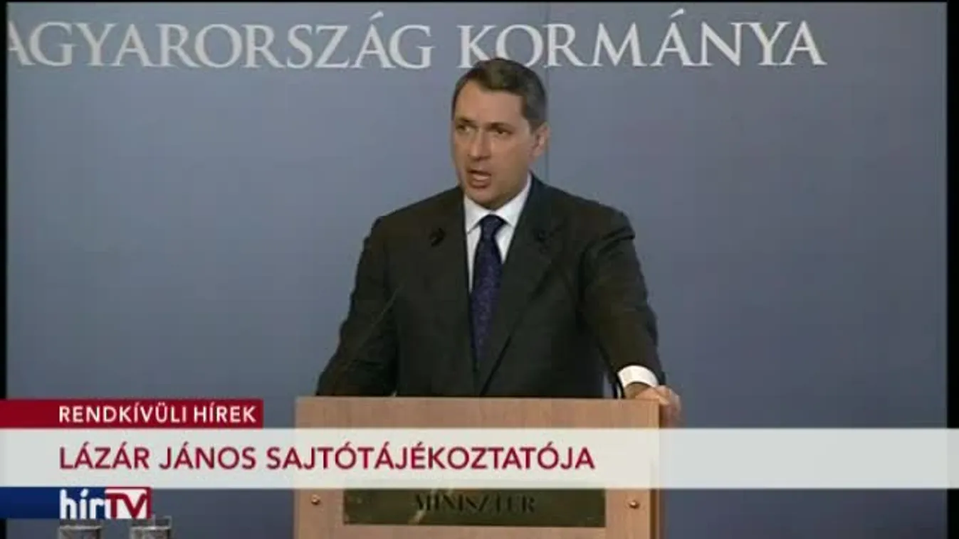 Kormányinfó – Lázár János sajtótájékoztatója – 1. rész