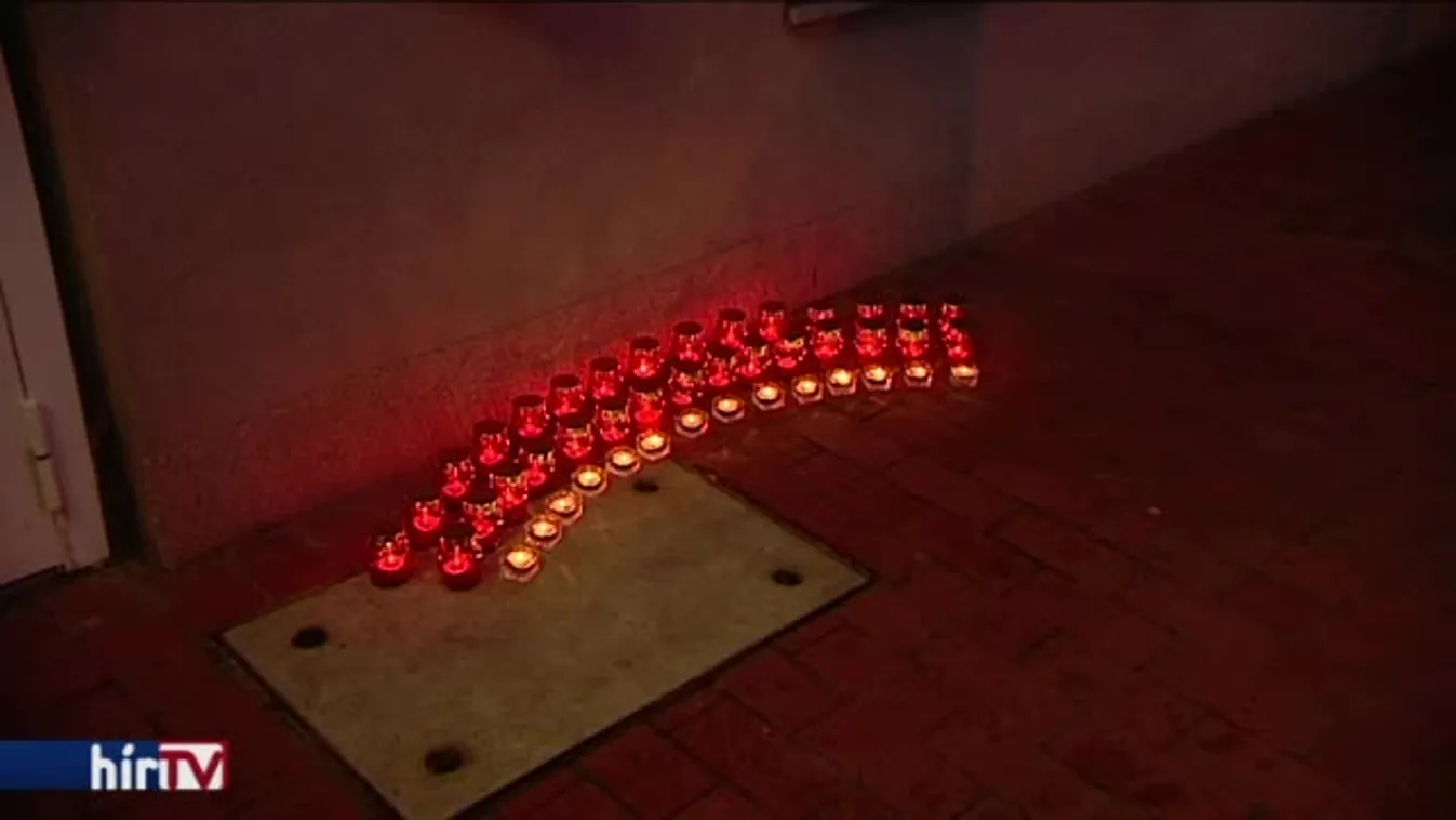 Gyertyagyújtás az Akvárium Klubban a veronai buszbaleset áldozataiért