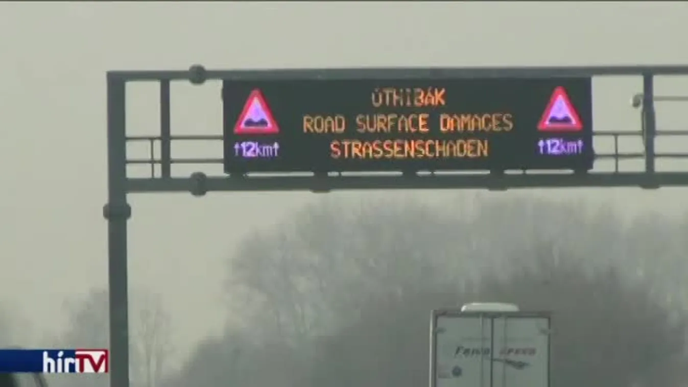 Korlátozzák a sebességet az utak minősége miatt