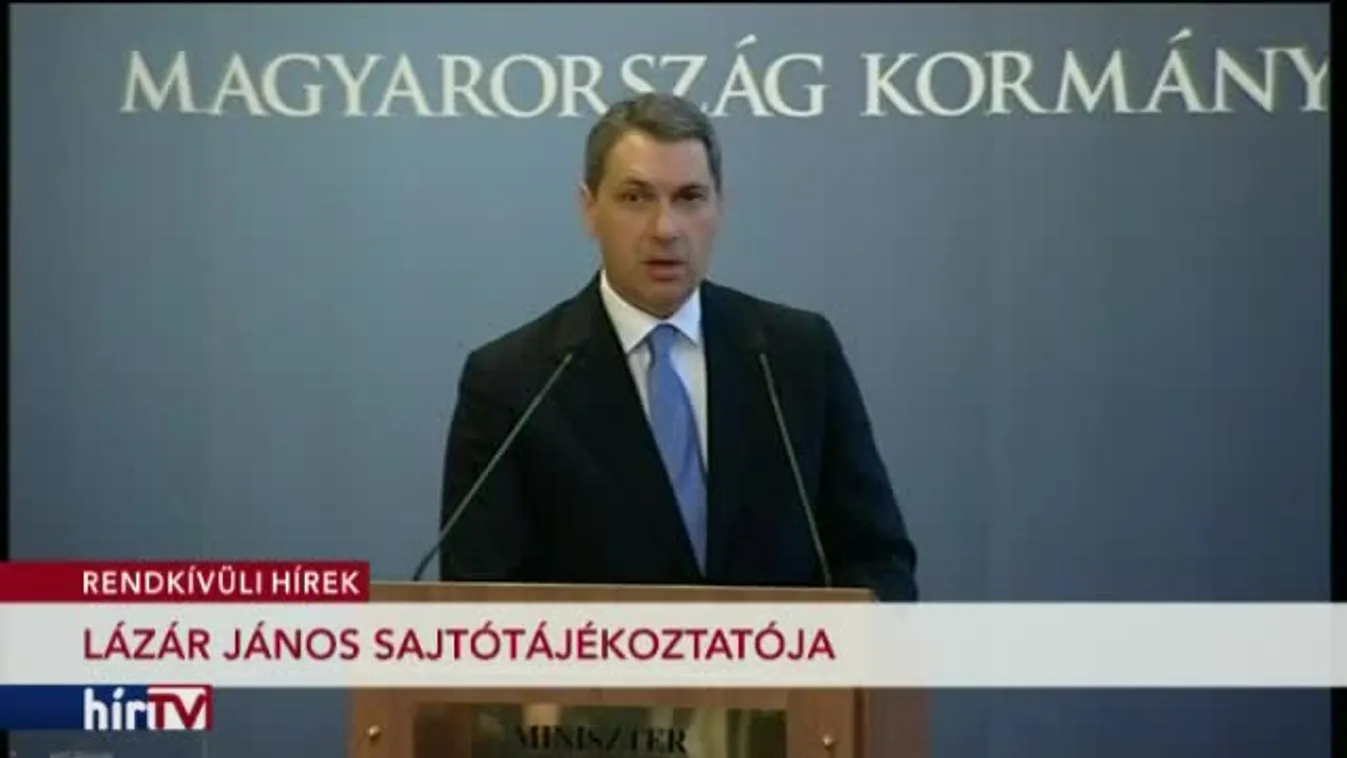 Lázár János kancelláriaminiszter sajtótájékoztatója – 2. rész