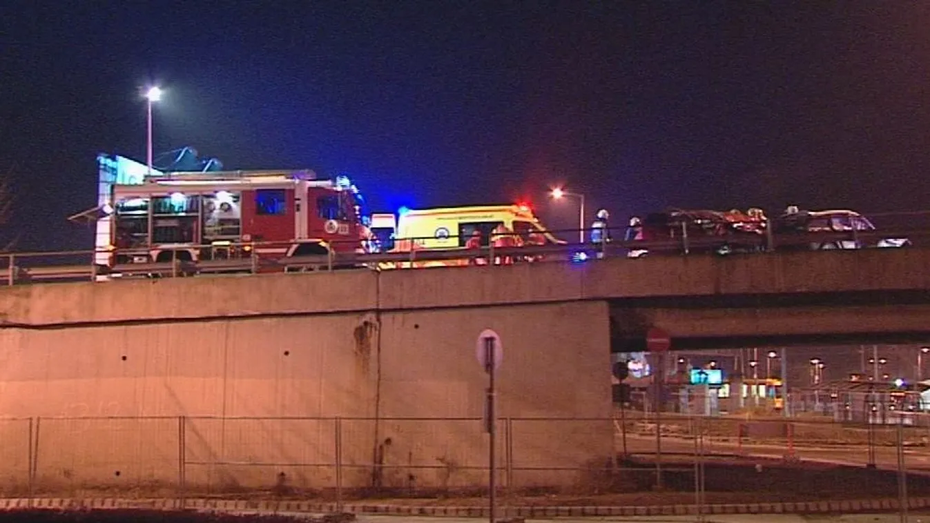 Súlyos baleset Ferihegynél