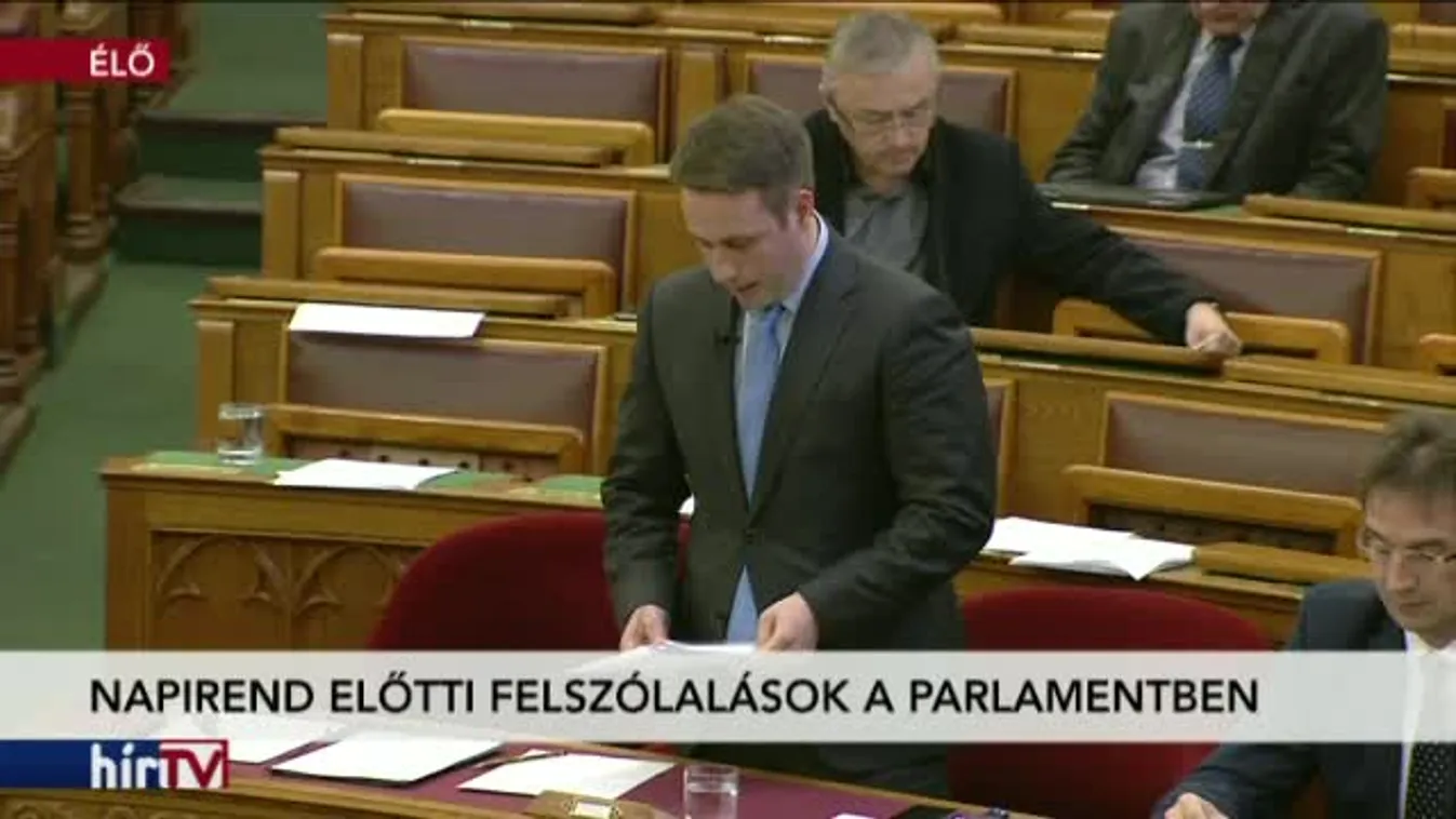 Napirend előtti felszólalások az Országgyűlésben