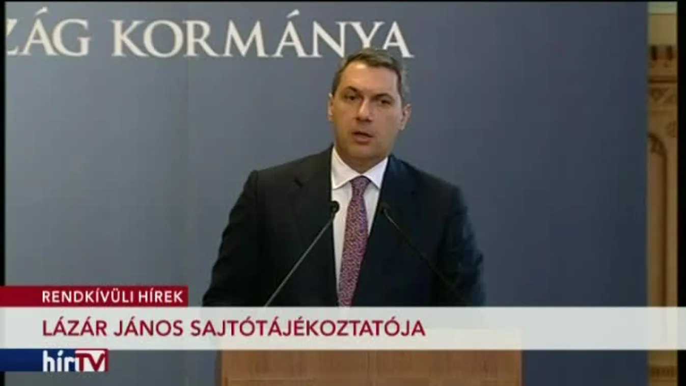 Kormányinfó – Lázár János sajtótájékoztatója – 1. rész