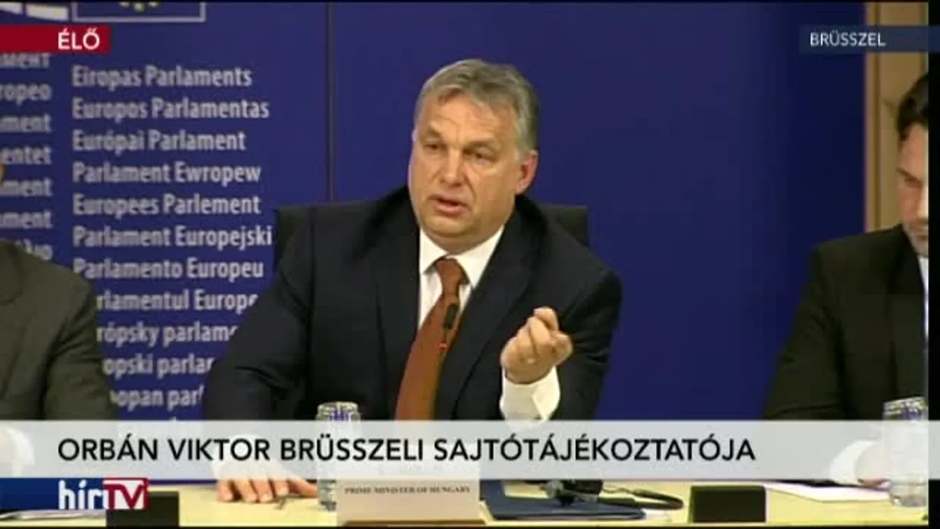 Orbán Viktor brüsszeli sajtótájékoztatója