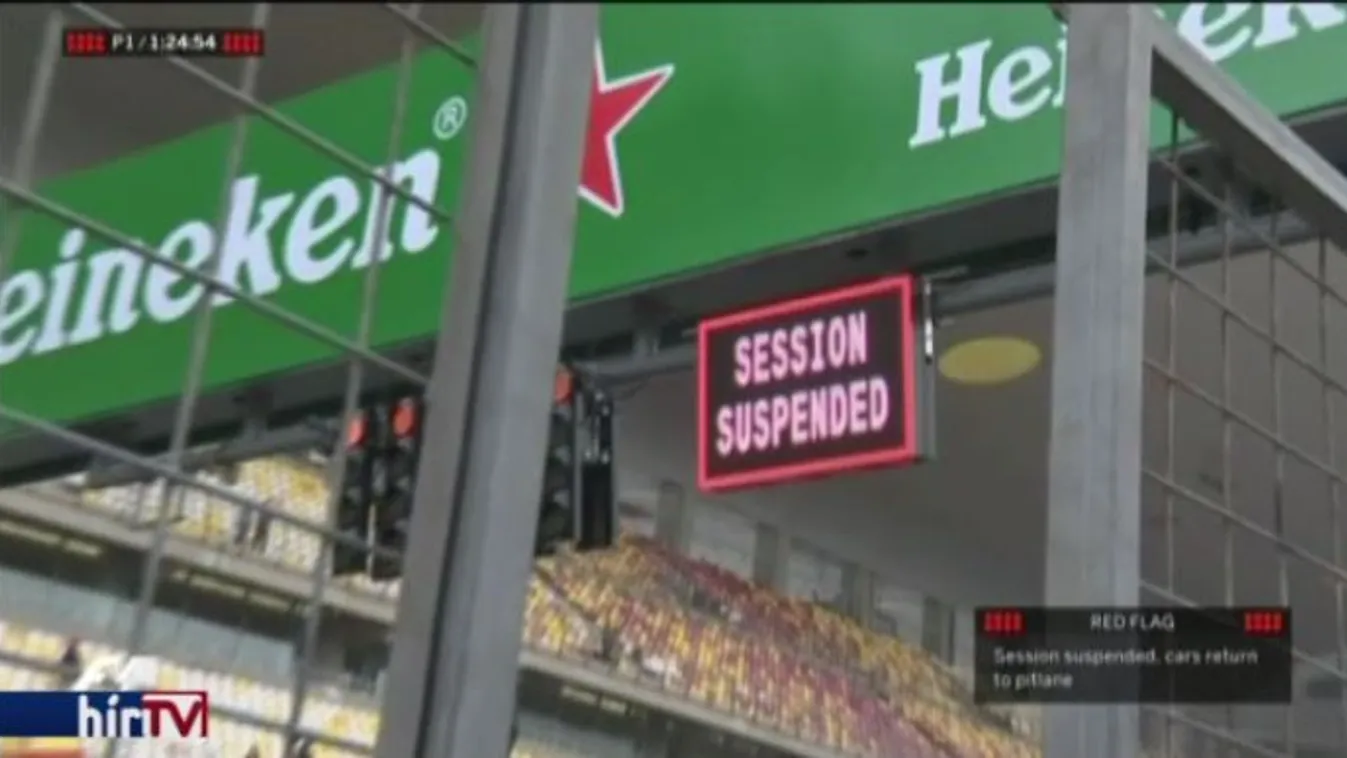 Elmosta az eső a Formula&nbsp;1-edzést