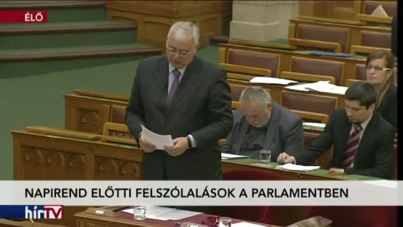 Napirend előtti felszólalások az Országgyűlésben