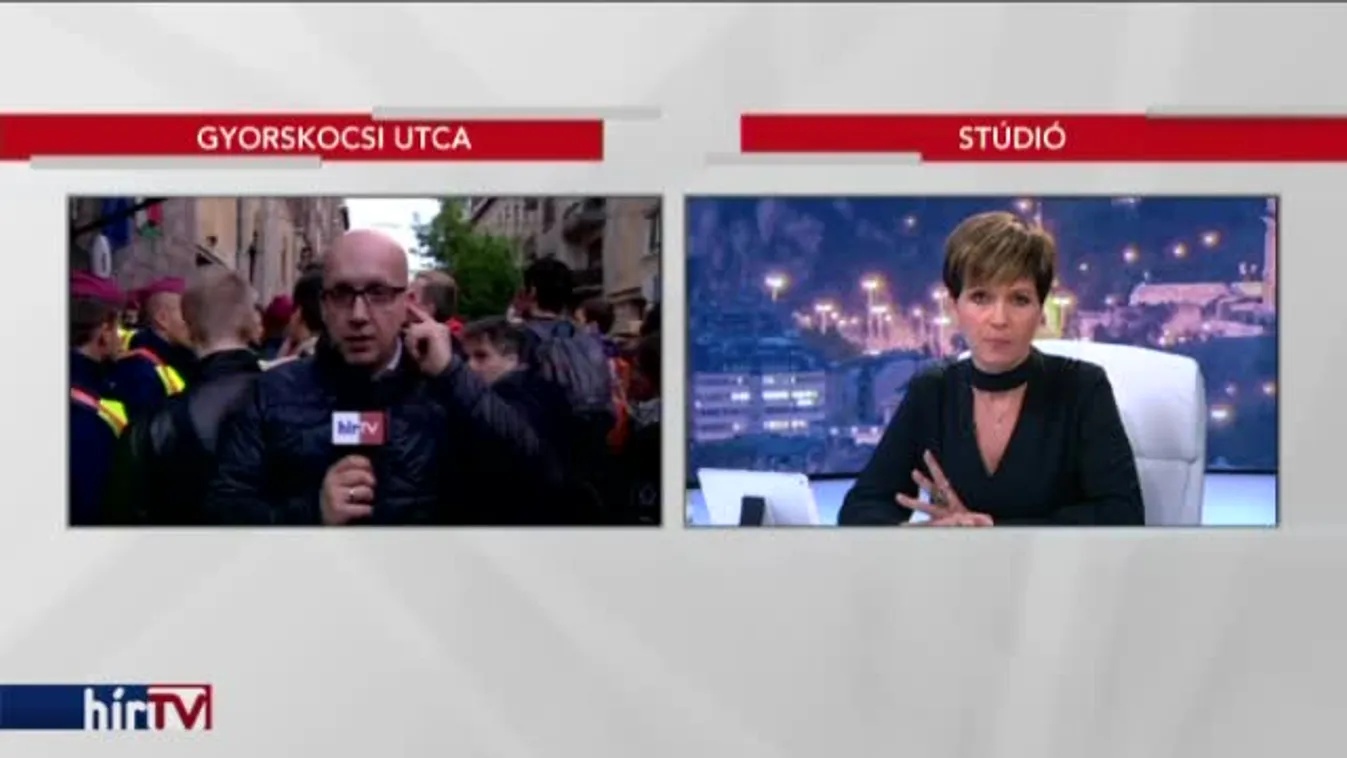 Egyenesen – Tüntetnek