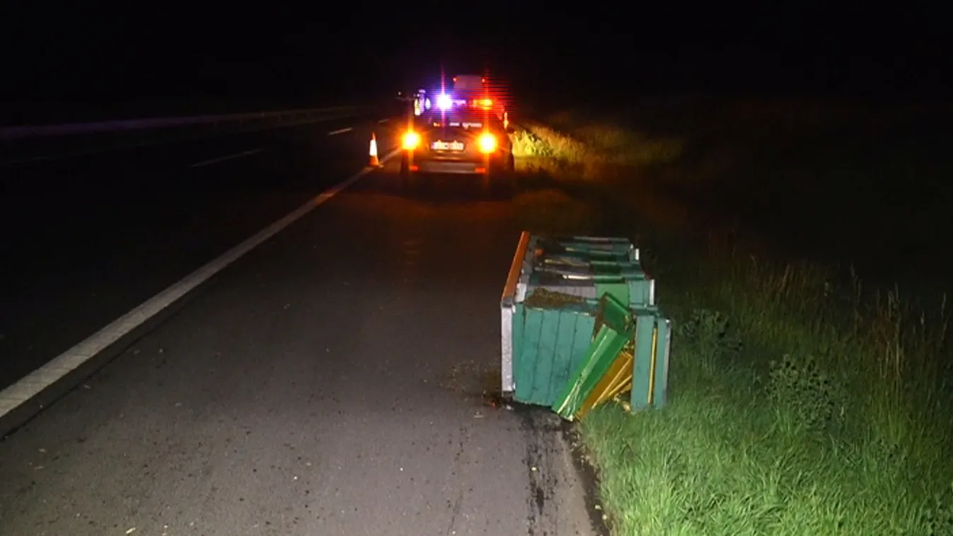 Méhek szabadultak el a balesetben