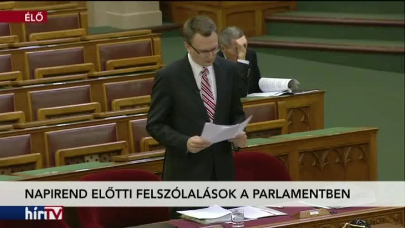 Napirend előtti felszólalások az Országgyűlésben