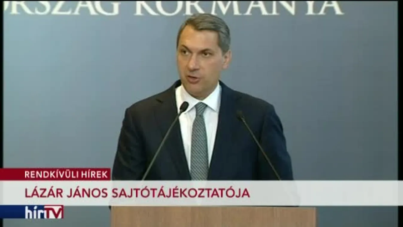 Lázár János sajtótájékoztatója 05. 18. első rész