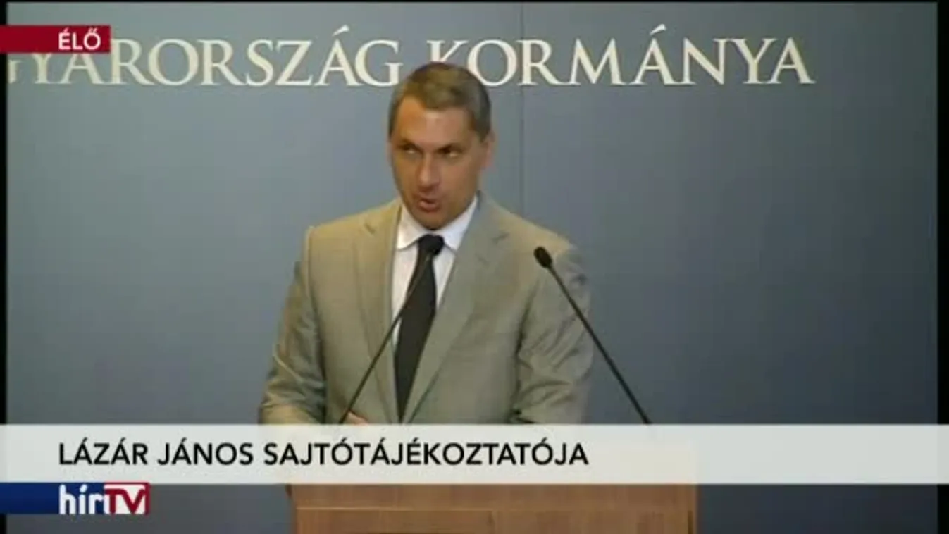 Lázár János kancelláriaminiszter sajtótájékoztatója – 2. rész