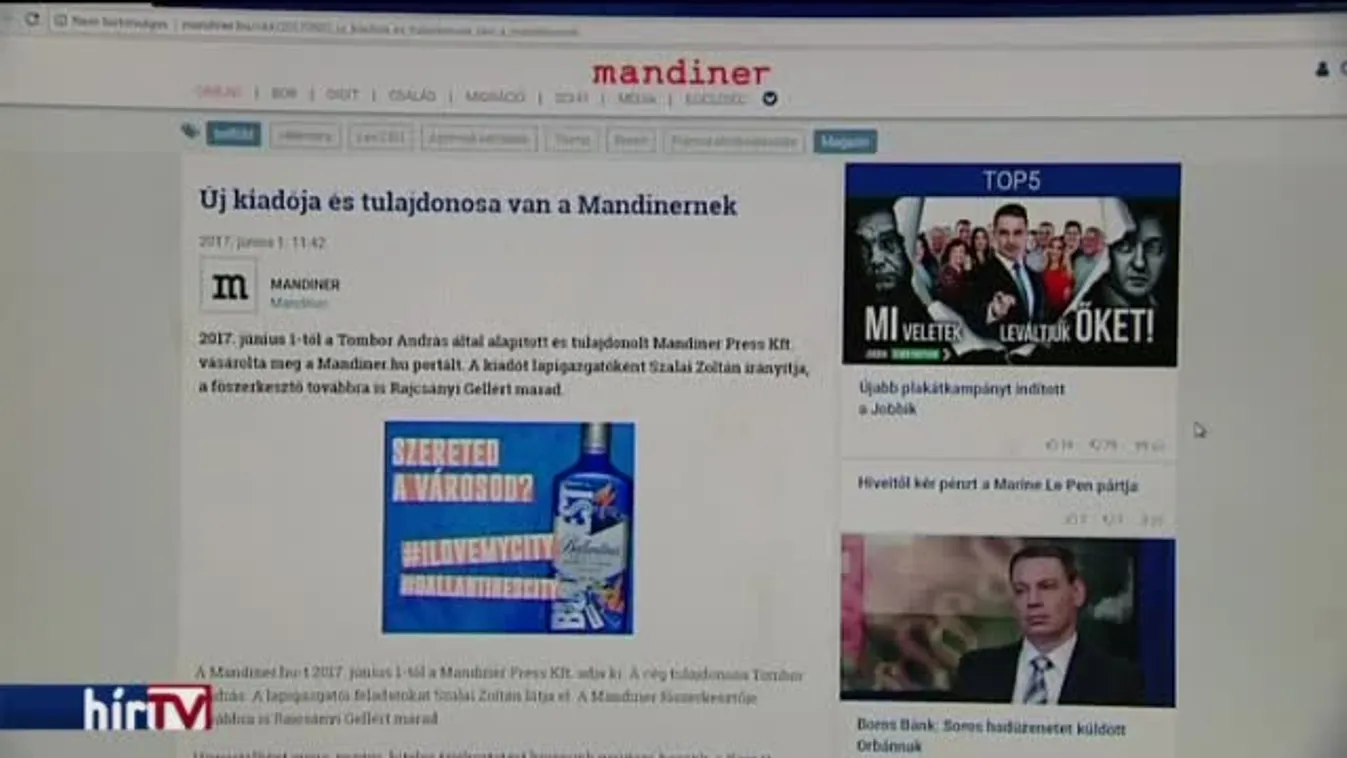 Tombor Andrásé a Mandiner, ketten távoztak