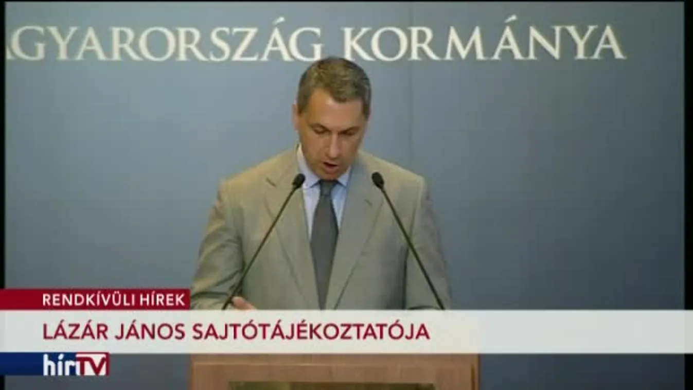Lázár János kancelláriaminiszter sajtótájékoztatója – 2. rész