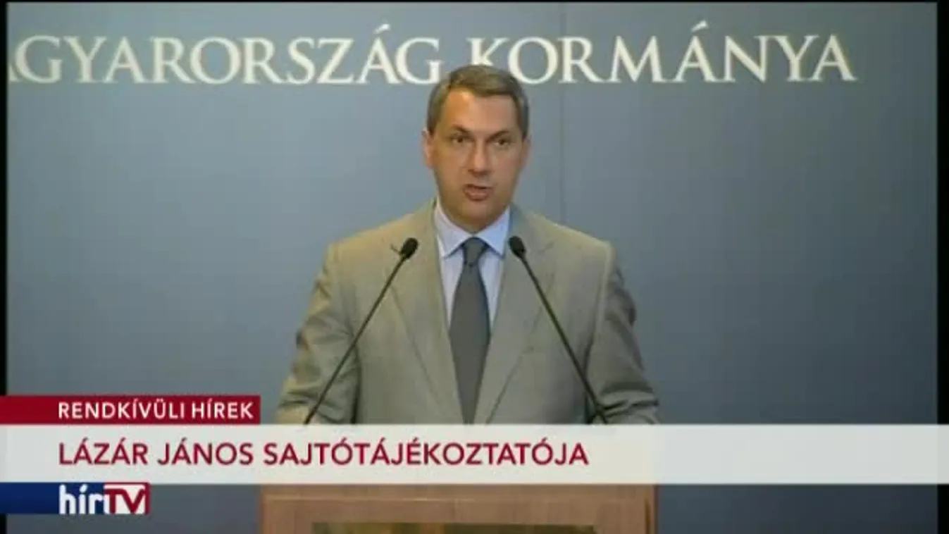Lázár János kancelláriaminiszter sajtótájékoztatója – 1. rész