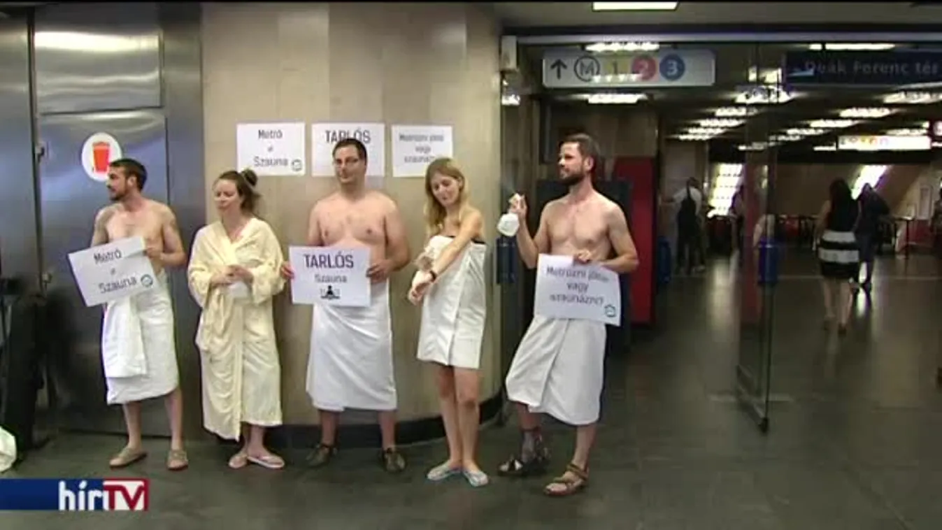 Szaunázni hívták a 3-as metrón utazókat