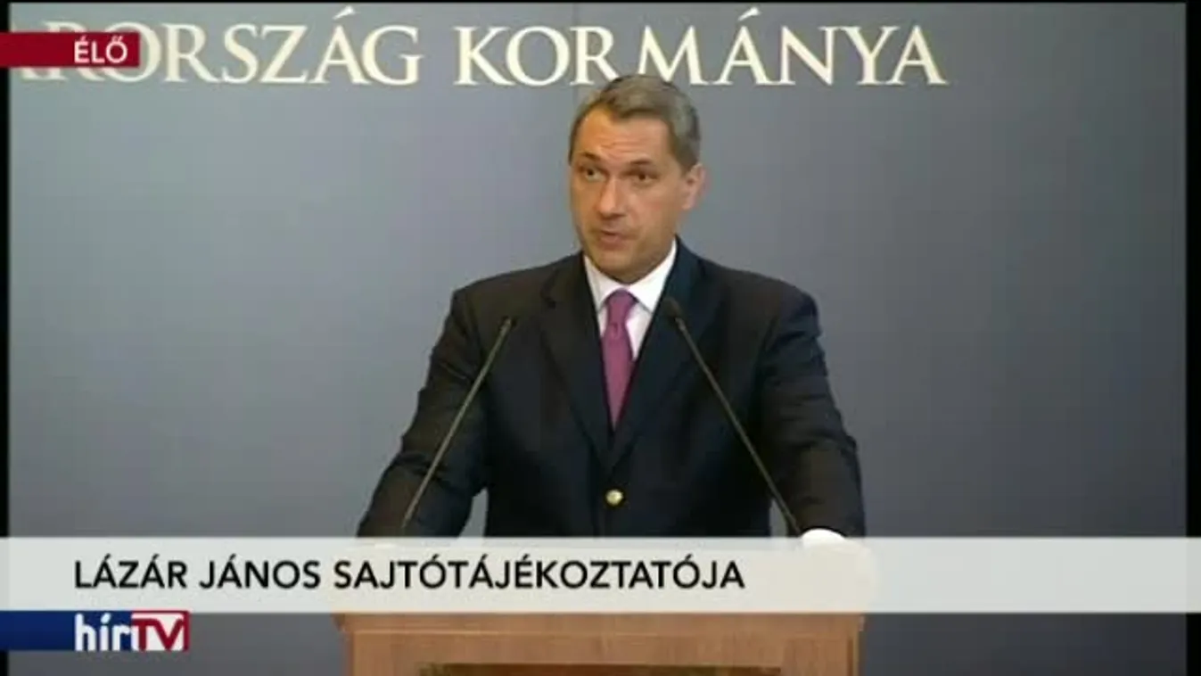 Lázár János sajtótájékoztatója – 2. rész