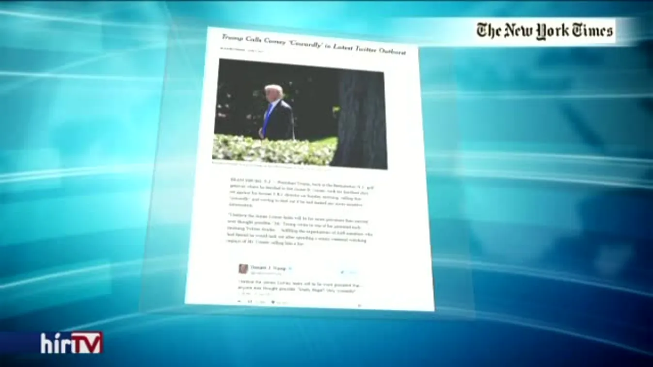 Trump Twitteren támadja a volt FBI-igazgatót