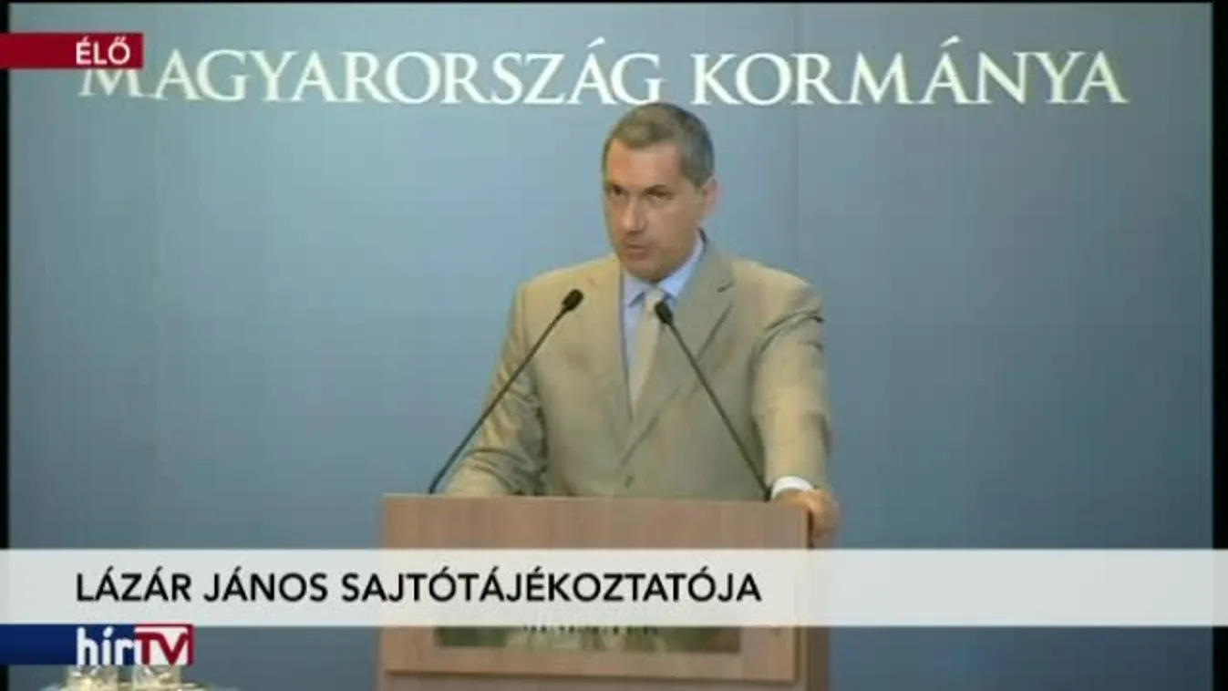 Lázár János sajtótájékoztatója - 2017.07.06. I. rész