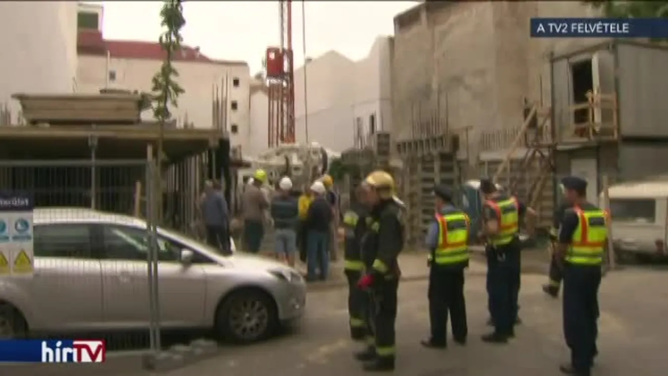 Többen megsérültek egy budapesti építkezésen