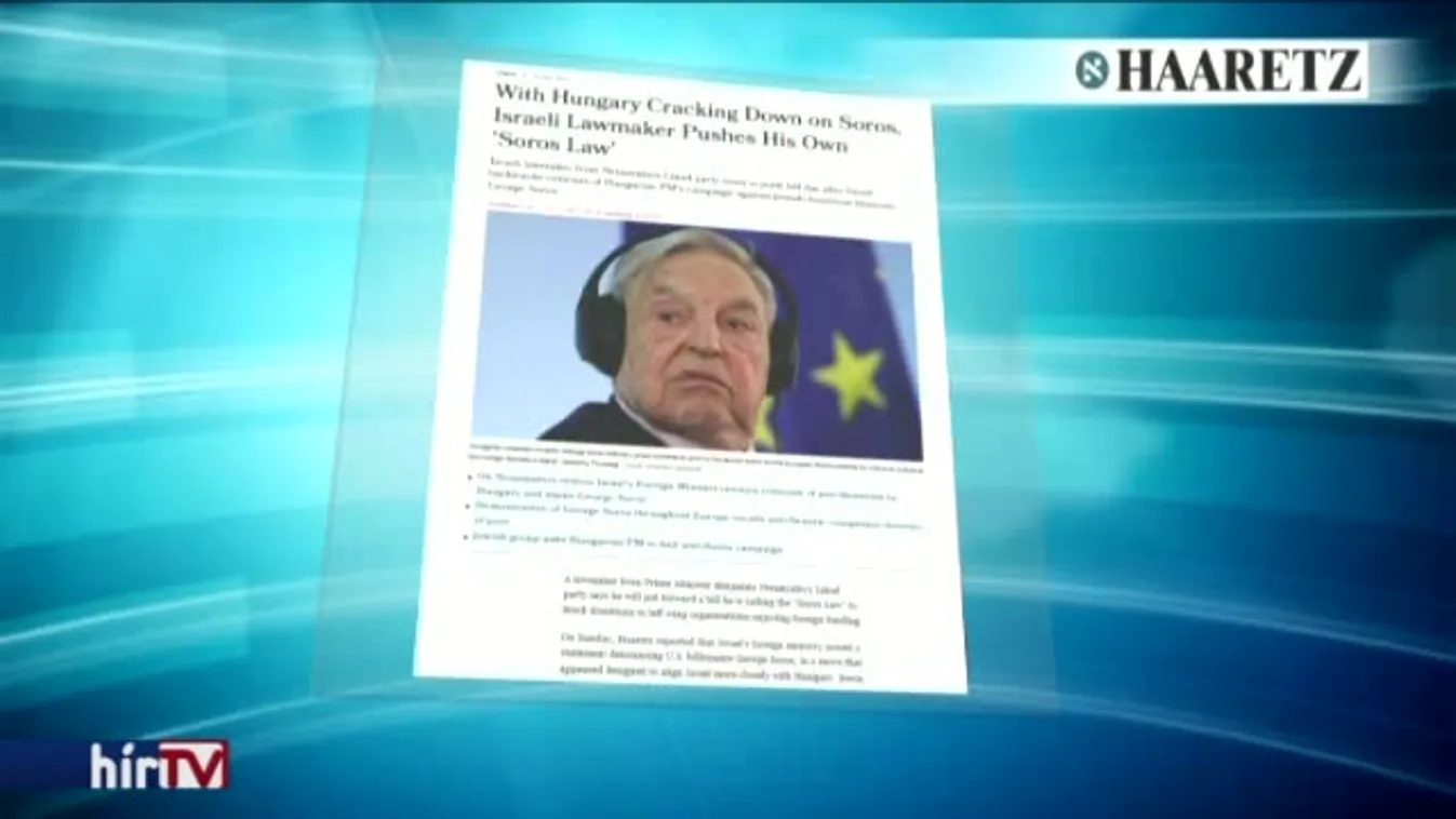 Izrael betiltaná a Soros-adta támogatásokat