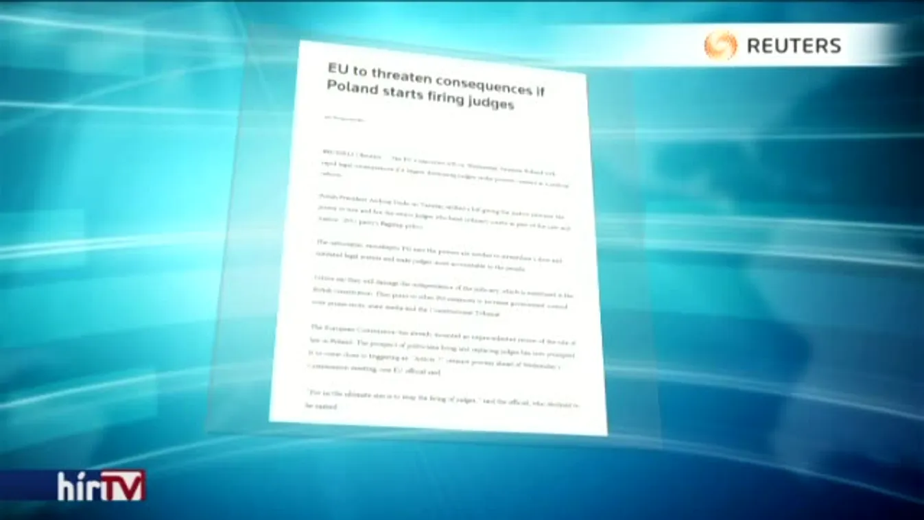 Megbüntethetik a lengyeleket igazságügyi reform miatt