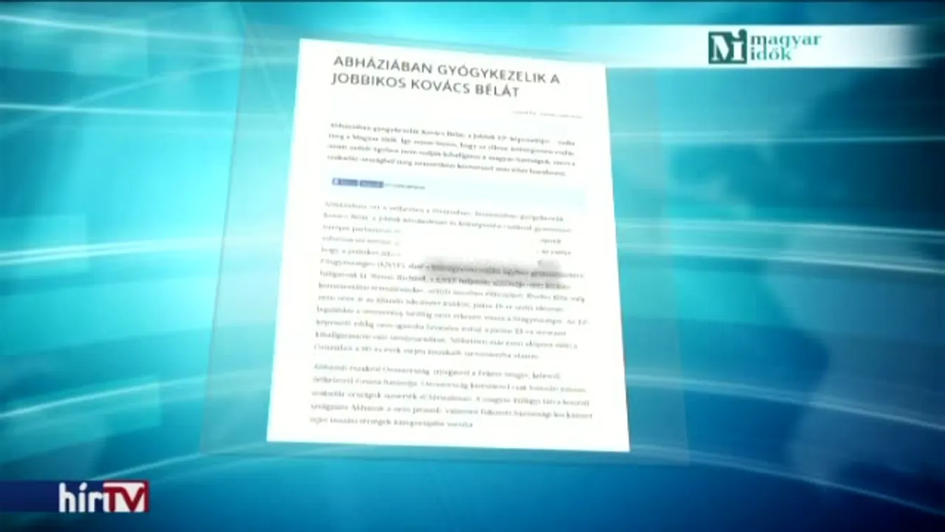 Newsroom - Kovács Béla cáfolja a Magyar Időket