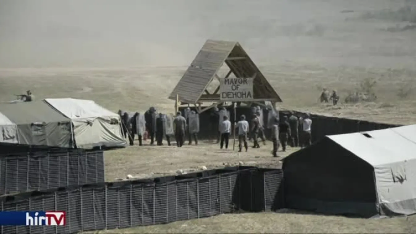 Gyakorlatoztak a V4-es katonák