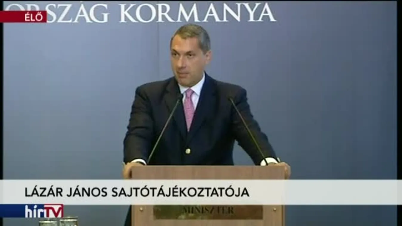 Lázár János sajtótájékoztatója - 2017.07.13.