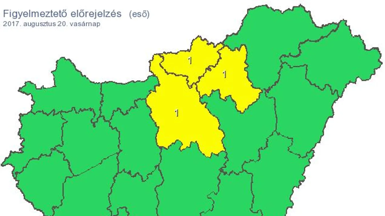 Figyelmeztetést adott ki a meteorológiai szolgálat