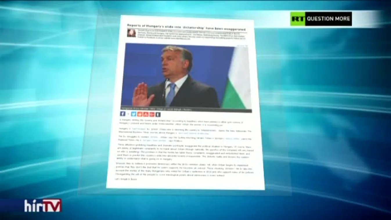 Az oroszok szerint csak a sorosisták beszélnek diktatúráról