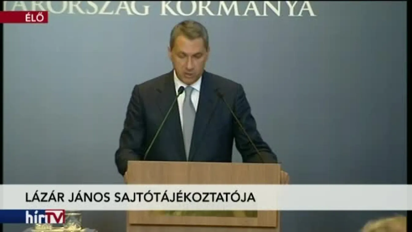 Lázár János sajtótájékoztatója – I. rész