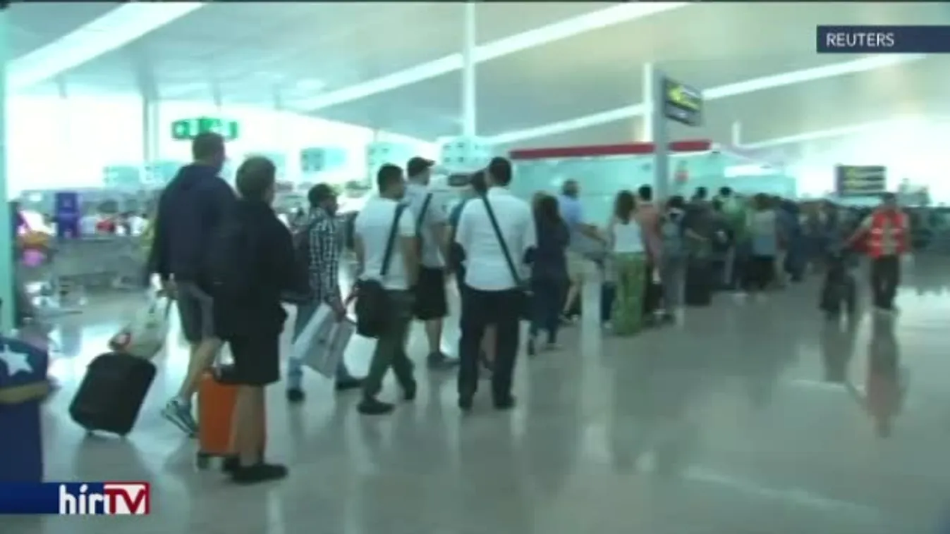 Sztrájkolnak a barcelonai reptér biztonságiai